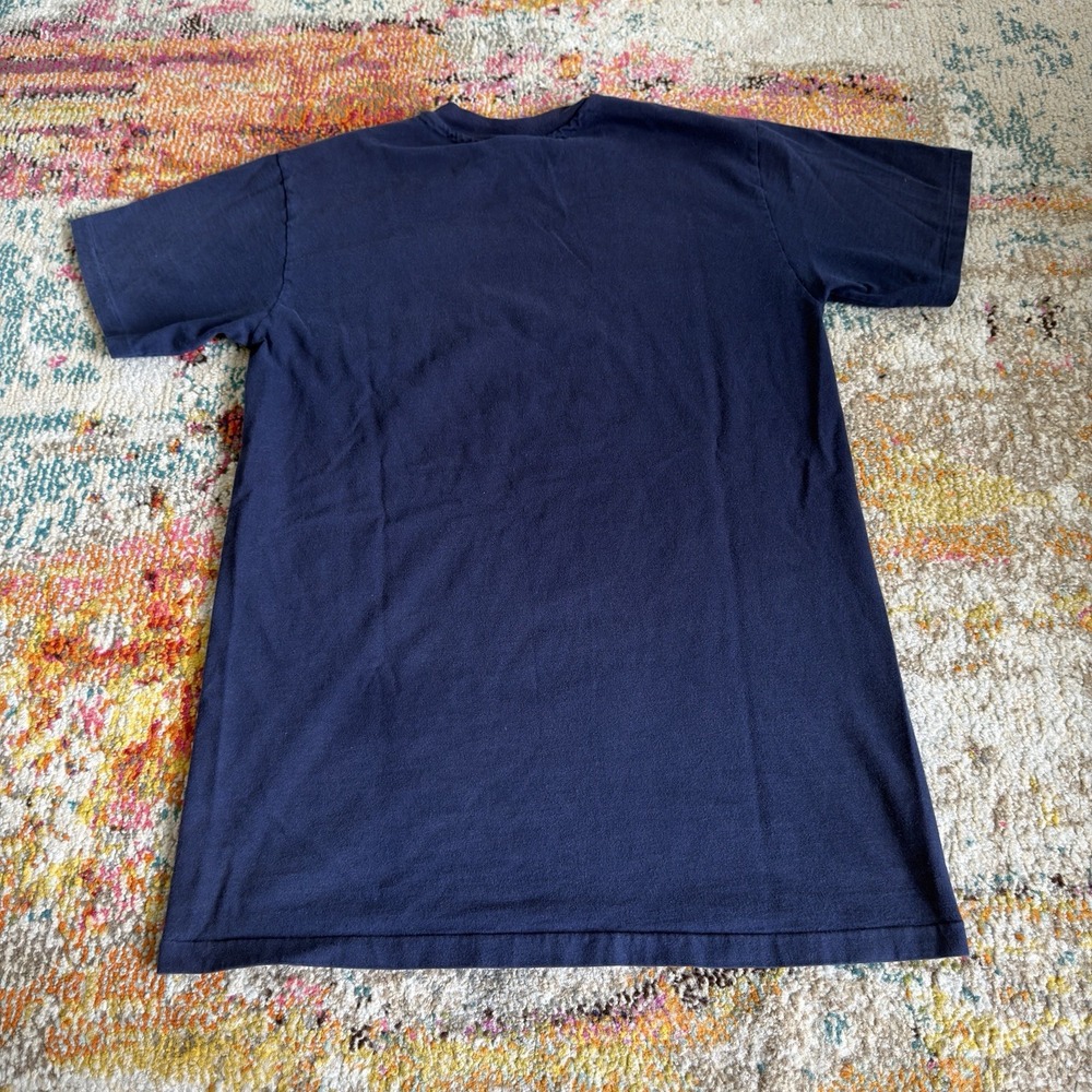 Vintage Notre Dame Fighting Irish T-Shirt Medium - Navy Blue College Tee - Picture 4 of 7